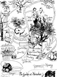 Abriachan Nurseries Garden Map